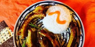 Sườn nướng riềng mẻ hấp dẫn quá 