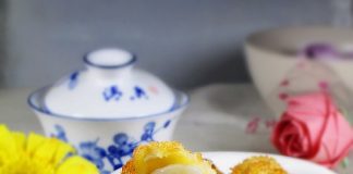 Nóng hổi bánh rán mặn nhân vải cực lạ