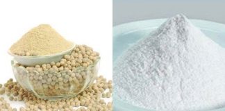 Tẩy lông chân dài và cứng với hạt tiêu và bột long não