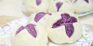 Bánh bao khoai tím đơn giản dễ làm cho bữa sáng thêm ngon miệng