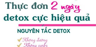 Giảm mỡ bụng bằng thực đơn thanh lọc cơ thể trong 2 ngày