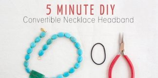 Mới lại với băng đô được làm từ vòng cổ