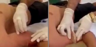 tiêm dầu vào cánh tay