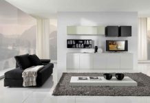 Sức lôi cuốn mãnh liệt của phòng khách đen trắng