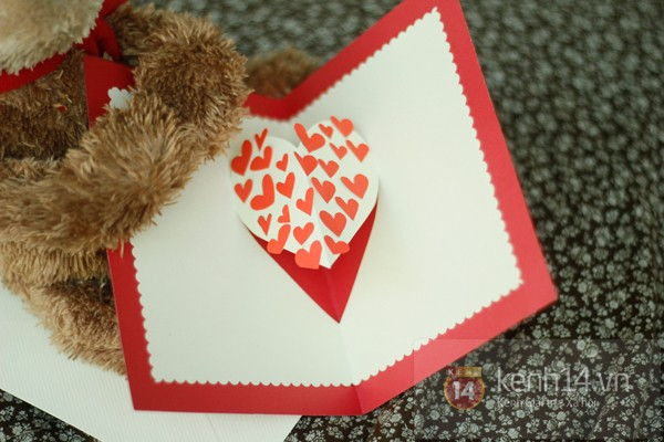 Cách làm thiệp pop-up Valentine tặng một nửa yêu thương - 14