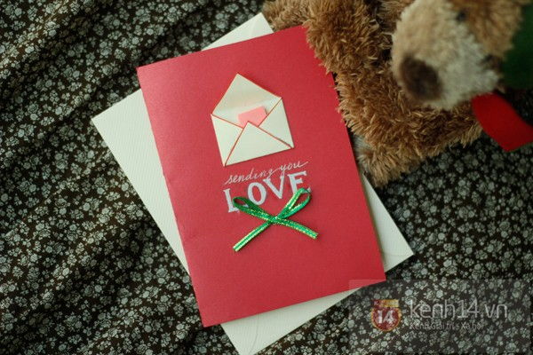 Cách làm thiệp pop-up Valentine tặng một nửa yêu thương - 12