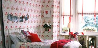 Căn phòng ngọt lịm vị yêu, Không gian đẹp, khong gian dep, tu van noi that, xu huong thiet ke, phong lang man cho vo chong moi cuoi, tinh yeu, hoa van, mau sac, phong cach