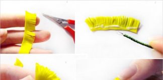 Cách làm hoa bồ công anh từ đất sét siêu xinh 4