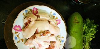 Móng giò hầm đu đủ xanh - 1