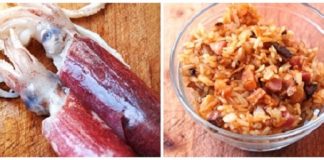 Mực nhồi cơm rang cho bữa tối ngon quên sầu 1