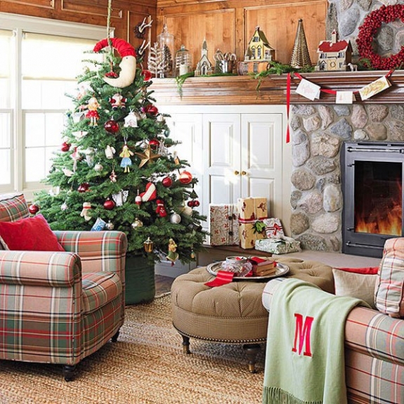 12 cách trang trí phòng khách đón Giáng sinh - 10