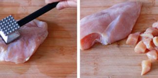 Ức gà ướp chanh gừng viên chiên giòn rụm