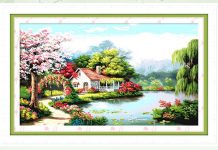 Tết rực rỡ cùng tranh thêu chữ thập - 1