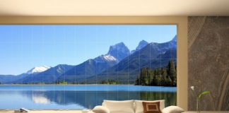 gạch trang trí, tranh gạch men, gạch men, tranh kính,