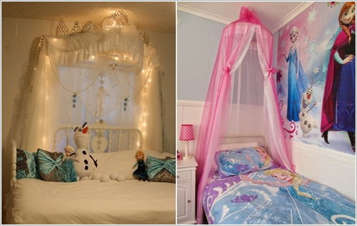 Cách trang trí phòng ngủ cho bé gái phong cách Frozen - 3