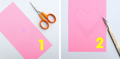 Cách làm thiệp 3D trái tim tặng nửa kia ngày Valentine - 2