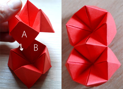 Gấp giấy origami làm tranh trái tim nổi bật 4
