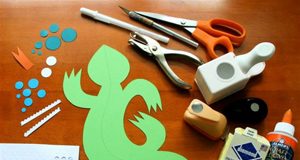 Hướng dẫn làm chú thằn lằn 3D - 1