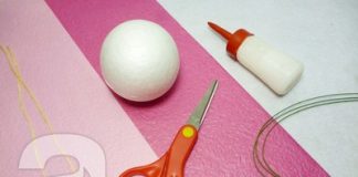 3 bước làm quả cầu hoa trang trí nhà xinh 3