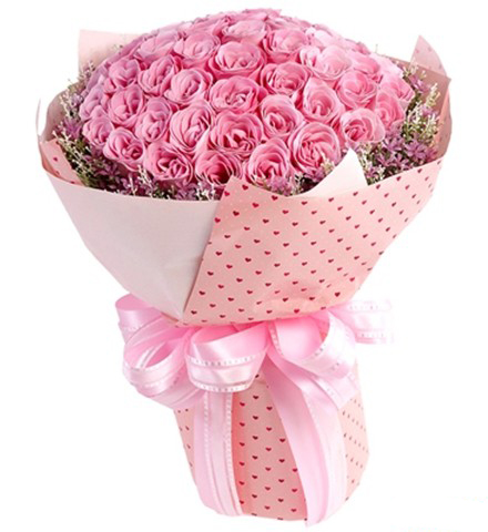 Cắm hoa lãng mạn với bó hoa hồng trái tim - 4