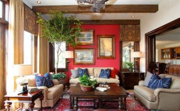 Cách trang trí ngày Tết toàn sắc đỏ của mùa xuân - 1