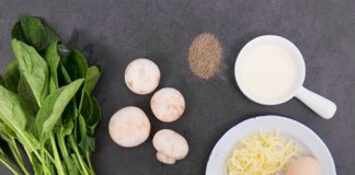 Trứng chiên nấm cải bó xôi cho bữa cơm nóng hổi cuối tuần 1