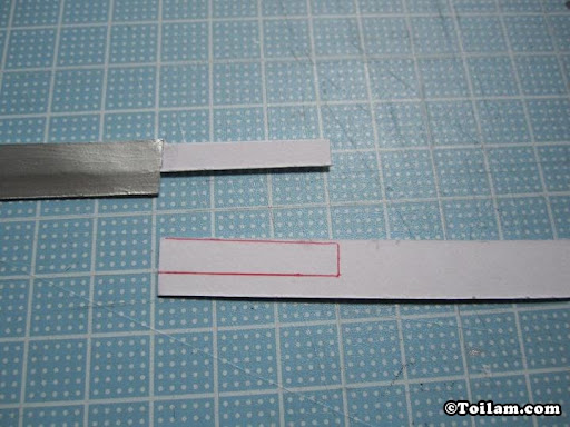 Cách làm kiếm Nhật từ giấy - 7