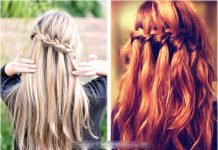 Kiểu tết tóc 'thác nước' cho ngày thu dịu dàng