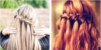 Kiểu tết tóc 'thác nước' cho ngày thu dịu dàng