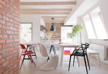 Ý tưởng thiết kế nội thất đầy màu sắc sunny dining room