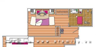 Hướng dẫn bố trí căn hộ 45m2 sang trọng với gam màu sáng - 1