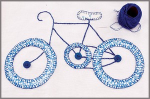 Cách trang trí túi xách lạ mắt với hình chiếc xe đạp - 5