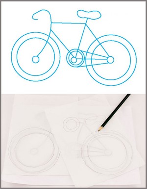 Cách trang trí túi xách lạ mắt với hình chiếc xe đạp - 2