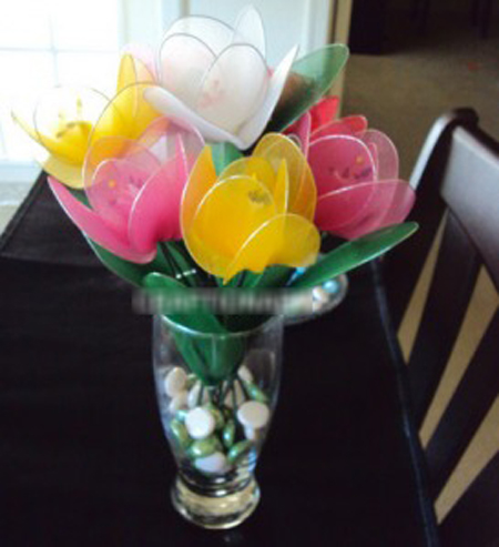 Tự tay làm hoa tulip lung linh trang trí ngày Tết12