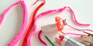 DIY Flamingo Pillow Knitting Project for Kids