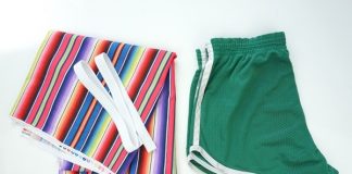 Học cách may quần short bảy sắc cầu vồng đi biển rực rỡ 1