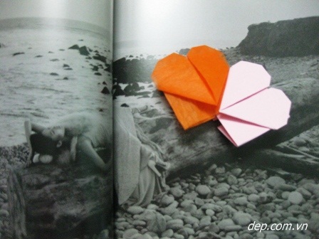 Kẹp sách trái tim Origami  - 24
