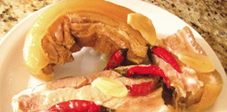Thịt heo ngâm nước mắm.