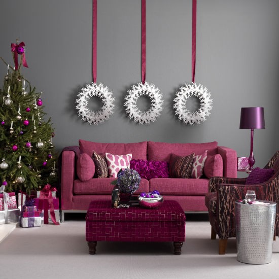 10 ý tưởng trang trí phòng khách trong mùa Giáng Sinh - 3