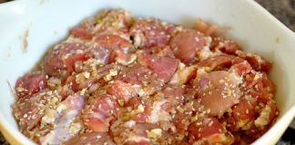 cách làm bún chả thịt nướng 1