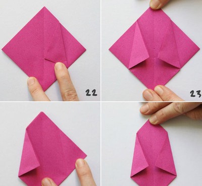 Cách làm chậu hoa tuylip giấy theo phong cách Origami đẹp mê hồn