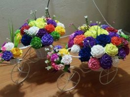 Chi tiết cách làm hoa hồng xoắn giấy 'để ai cũng làm được'12