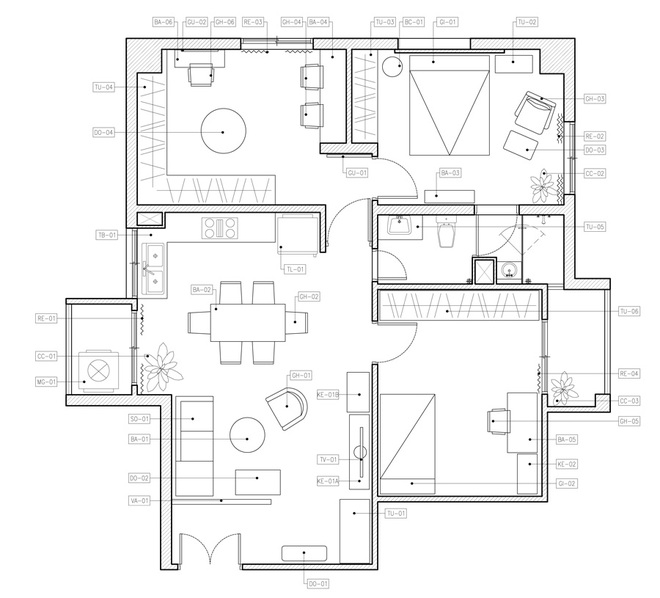 Thiết kế căn hộ chung cư 90m2 cho vợ chồng yêu ẩm thực - 2