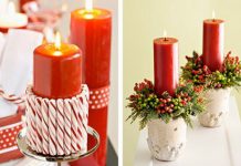 Trang trí bàn ăn giáng sinh lung linh ánh nến trang trí phòng bếp giáng sinh