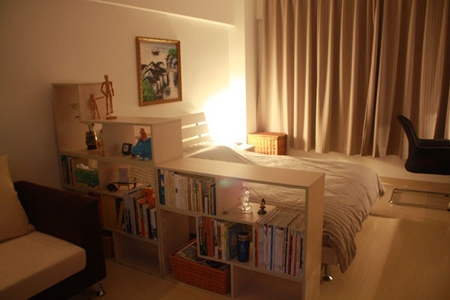 trang trí nhà, căn hộ nhỏ, không gian sống, nội thất, phòng ngủ