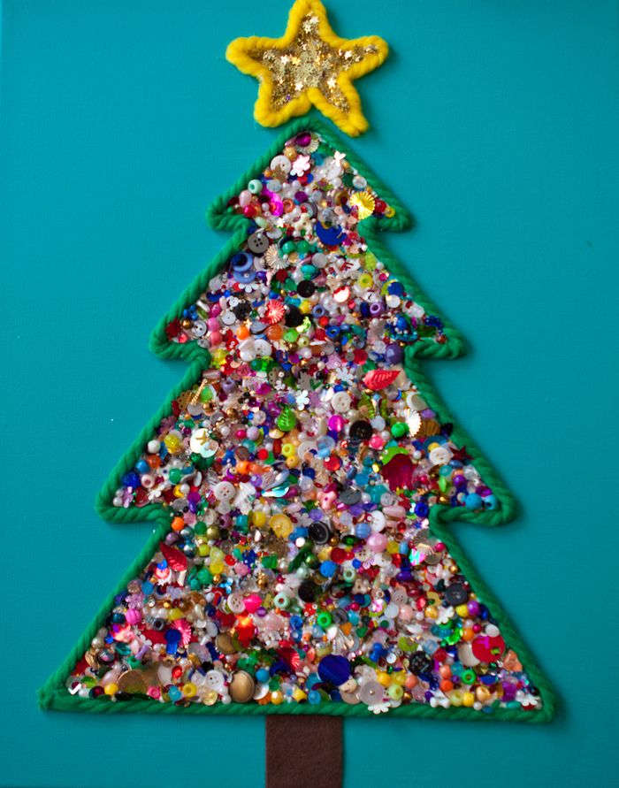 Tạo bức tranh cây thông Noel sắc màu đón Giáng sinh - 9