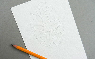 Cách vẽ thiệp màu nước xinh với phong cách Geometric - 2