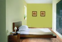 Trang trí phòng ngủ với tường màu xanh lá - Archi