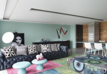 Căn hộ màu xanh bạc hà tươi mát