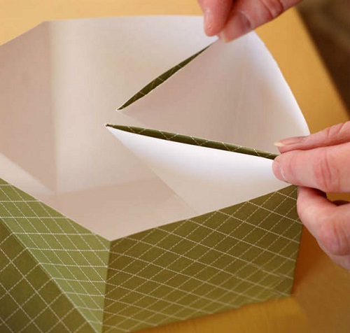 5 bước gấp hộp đựng đồ bằng giấy siêu đơn giản - 2